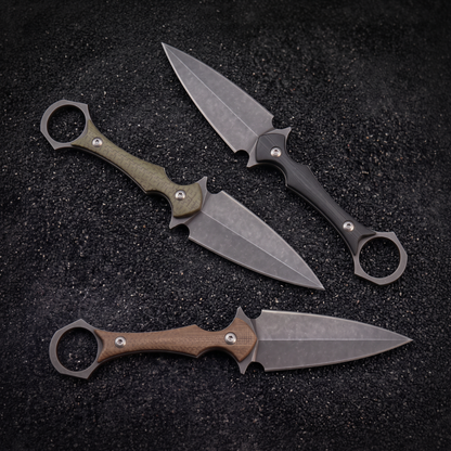 Phantom Fang knife – D2 Steel Double-Edge Dagger