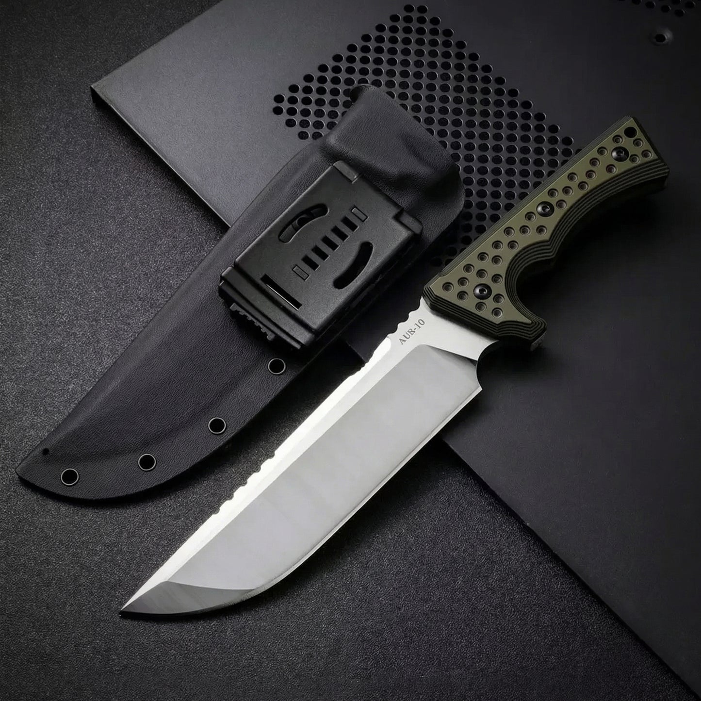 Titan Dominator Survival Knife | Heavy-Duty Fixed Blade, Kydex Sheath
