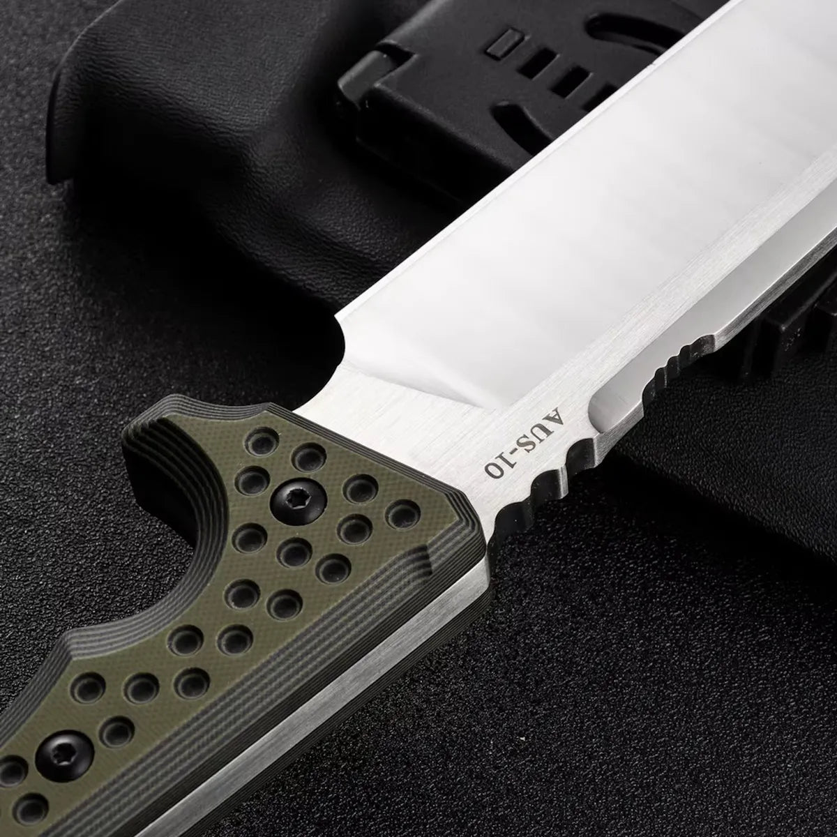 Titan Dominator Survival Knife | Heavy-Duty Fixed Blade, Kydex Sheath