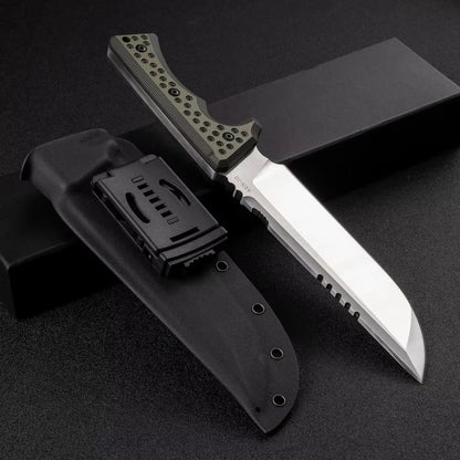 Titan Dominator Survival Knife | Heavy-Duty Fixed Blade, Kydex Sheath