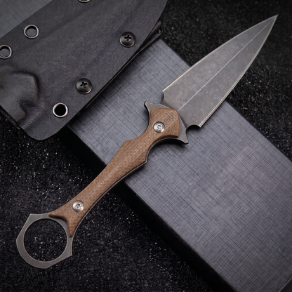 Phantom Fang knife – D2 Steel Double-Edge Dagger