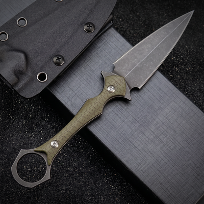 Phantom Fang knife – D2 Steel Double-Edge Dagger